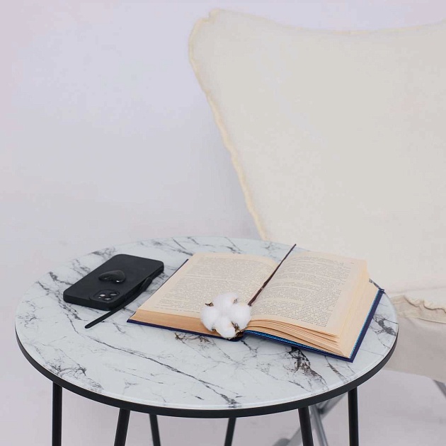 Складной стул AksHome Maggy белый, искусственный мех 86919 фото 17