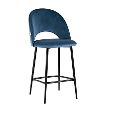 Полубарный стул Stool Group Меган велюр пыльно-синий AV 415-H58-08(PP)