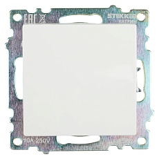 Выключатель одноклавишный Stekker Катрин белый GLS10-7103-01 39298