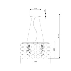 Подвесная люстра Eurosvet Sandra 00000072982 1