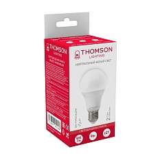 Лампа светодиодная Thomson E27 9W 4000K груша матовая TH-B2004 1