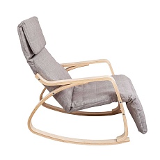 Кресло-качалка AksHome Smart серый ткань 66506 5