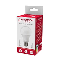 Лампа светодиодная Thomson E27 9W 4000K груша матовая TH-B2004 3