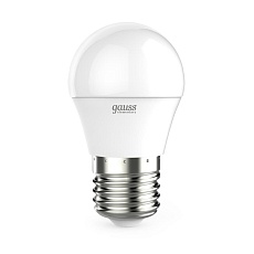 Лампа светодиодная Gauss E27 6W 3000K матовая 53216