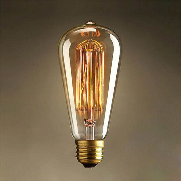 Лампа накаливания E27 60W прозрачная 6460-SC фото 2