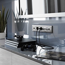 Розетка Ethernet RJ-45 Werkel глянцевый никель W1181002 4690389158247 1