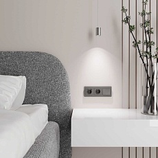 Выключатель Werkel одноклавишный графит акрил W1110044 4690389197406 1