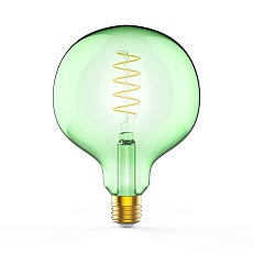 Лампа светодиодная диммируемая филаментная Gauss E27 5W 1800K зеленая 1012802105 1