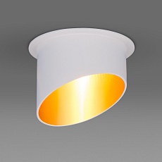 Встраиваемый светильник Elektrostandard 7005 MR16 WH/GD белый/золото a040981 1