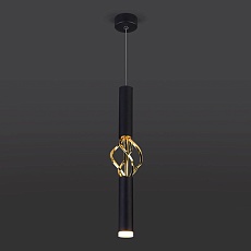 Подвесной светодиодный светильник Eurosvet Lance 50191/1 LED черный/золото 3