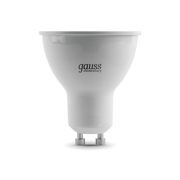 Лампа светодиодная Gauss GU10 5.5W 4100K матовая 13626 фото 6