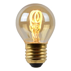 Лампа светодиодная диммируемая Lucide E27 3W 2200K янтарная 49045/03/62 2