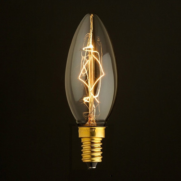 Лампа накаливания E14 40W прозрачная 3540-G фото 2