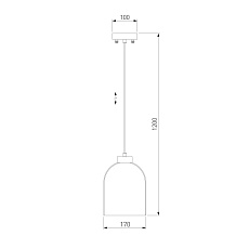 Подвесной светильник Eurosvet Tandem 50119/1 никель 1