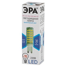 Лампа светодиодная ЭРА G9 9W 4000K прозрачная LED JCD-9W-CER-840-G9 Б0033186 1