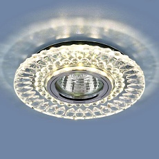 Встраиваемый светильник Elektrostandard 2197 MR16 CL/SL прозрачный/серебро a037232 2