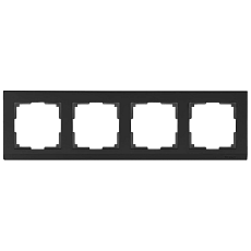 Рамка Werkel Stark на 4 поста черный W0041808 4690389161919 1