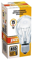 Лампа накаливания Jazzway E27 75W 2700K прозрачная 3320478 1