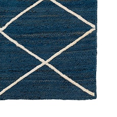Ковер Tkano из джута темно-синего цвета с геометрическим рисунком из коллекции Ethnic, 120x180 см TK21-DR0012 4