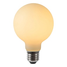 Лампа светодиодная филаментная диммируемая Lucide E27 5W 2700K опал 49048/05/61 2