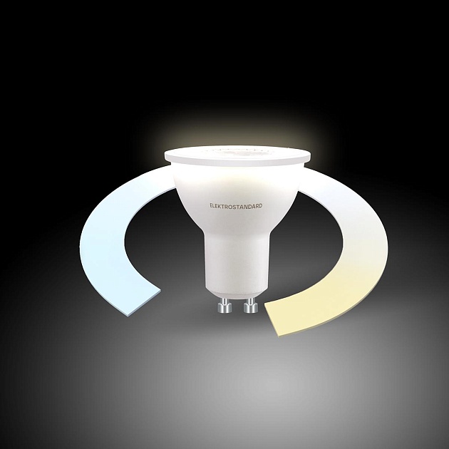 Лампа светодиодная диммируемая Elektrostandard GU10 5W 3300/4200/6500K матовая BLGU1016 a055925 фото 