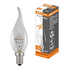 Лампа накаливания TDM Electric Е14 40W прозрачная SQ0332-0015