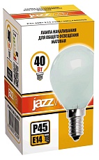 Лампа накаливания Jazzway E14 40W 2700K матовая 3320294 1