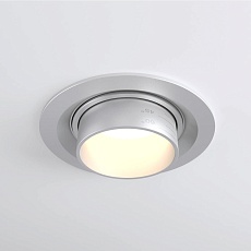 Встраиваемый светодиодный светильник Elektrostandard 9919 LED 10W 4200K серебро a052461 3