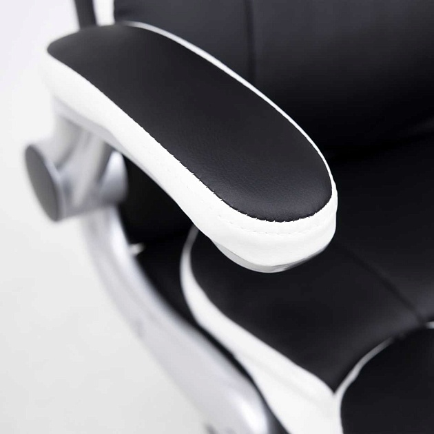 Игровое кресло AksHome Antony черный с белыми вставками, экокожа 86376 фото 8