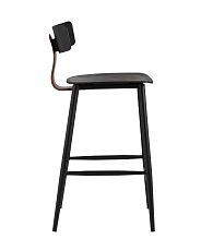 Полубарный стул Stool Group ANT пластиковый черный 8333A black 2
