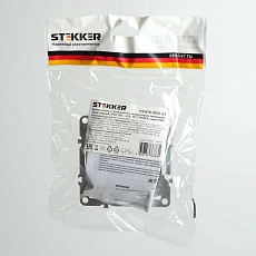Выключатель двухклавишный Stekker Эрна с подсветкой черный PSW10-9102-03 49147 2