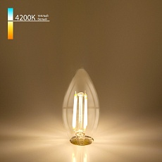 Лампа светодиодная филаментная Elektrostandard E14 7W 4200K прозрачная a049116 1