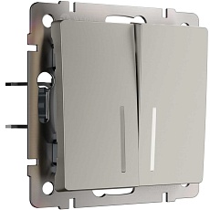 Выключатель двухклавишный с подсветкой (дымчатый) W1220104/ a069457 4