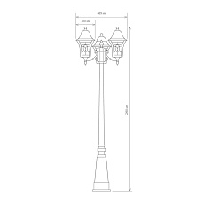 Садово-парковый светильник Elektrostandard Altair a025024 2