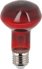 Лампа инфракрасная ЭРА E27 60 Вт для обогрева животных и освещения ИКЗК 230-60 Вт R63 Е27 Б0057281 2
