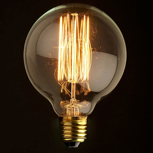 Лампа накаливания E27 60W прозрачная G9560 фото 2