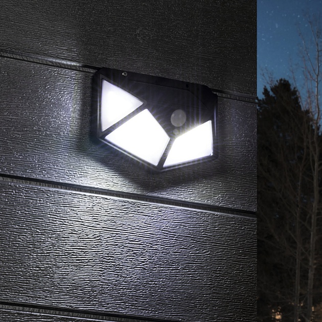 Архитектурный настенный светодиодный светильник Duwi Solar LED на солнеч. бат. с датчиком движ. 25015 9 фото 4