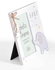 Фоторамка Innova PI09979 Ф/рамка 10*15 Baby Glitter Elephant, белая, МДФ (6/24/3072) Б0037312 1