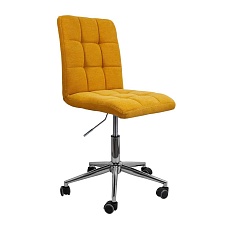 Поворотное кресло AksHome Fiji желтый, ткань 70495