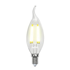 Лампа светодиодная филаментная Uniel E14 7,5W 3000K прозрачная LED-CW35-7,5W/WW/E14/CL GLA01TR UL-00003248