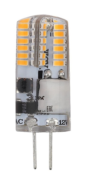 Лампа светодиодная ЭРА G4 2,5W 4000K прозрачная LED-JC-2,5W-12V-SLC-840-G4 Б0049090 фото 4