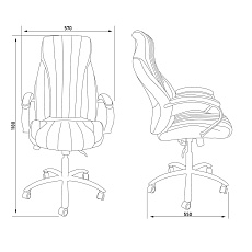 Кресло руководителя AksHome Mastif ткань/серый 59591 1