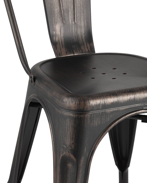 Барный стул Tolix черный/патина золото YD-H440B MS-01-1 фото 5