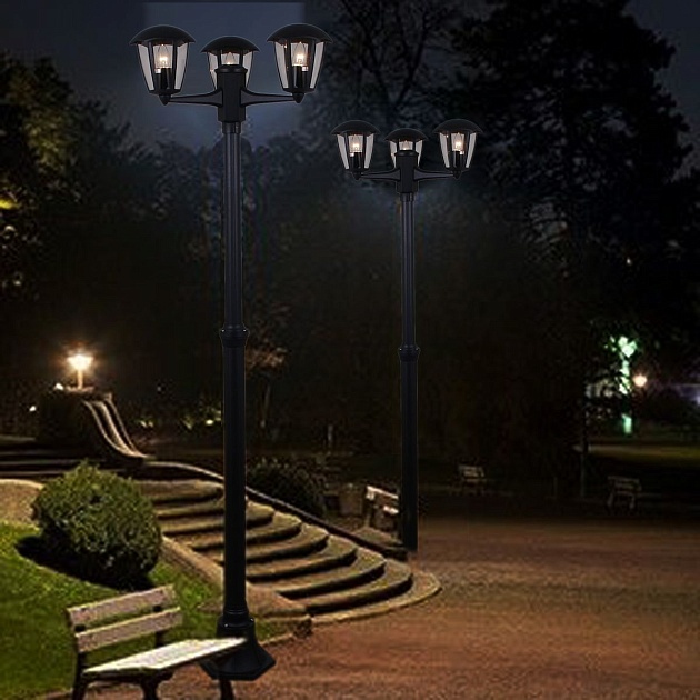 Садово-парковый светильник Reluce 08304-0.7-001SJ 2,2m BK фото 4