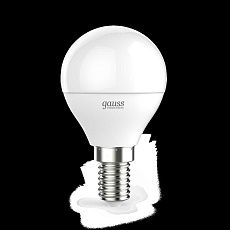Лампа светодиодная Gauss E14 8W 4100K матовая 53128