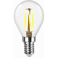 Лампа светодиодная филаментная REV G45 E14 7W 2700K, DECO Premium теплый свет шар 32482 9 1