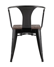 Барный стул Tolix Arm Wood черный глянцевый + темное дерево YD-H440AR-W LG-01 3