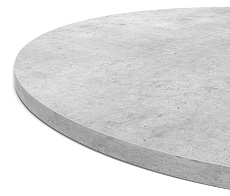 Кухонный стол Sheffilton SHT-TU10/90 ЛДСП белый/бетон Чикаго светло-серый 1512599902 1