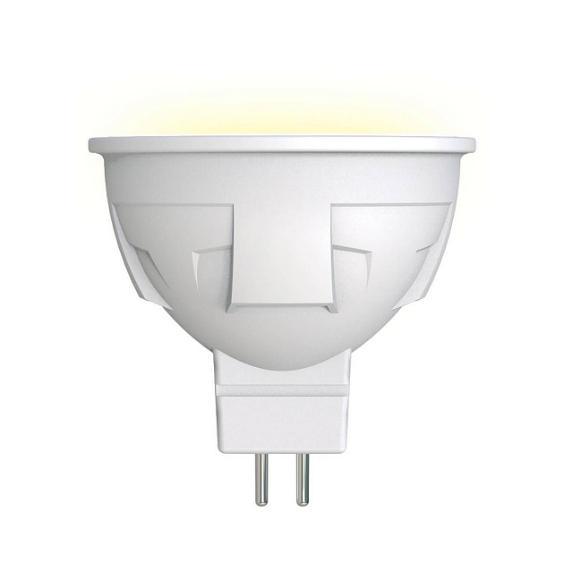 Лампа светодиодная Uniel GU5.3 6W 3000K матовая LED-JCDR 6W/WW/GU5.3/FR PLP01WH UL-00002424 фото 