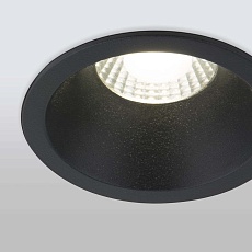 Встраиваемый светодиодный светильник Elektrostandard 15266/LED черный a055719 2